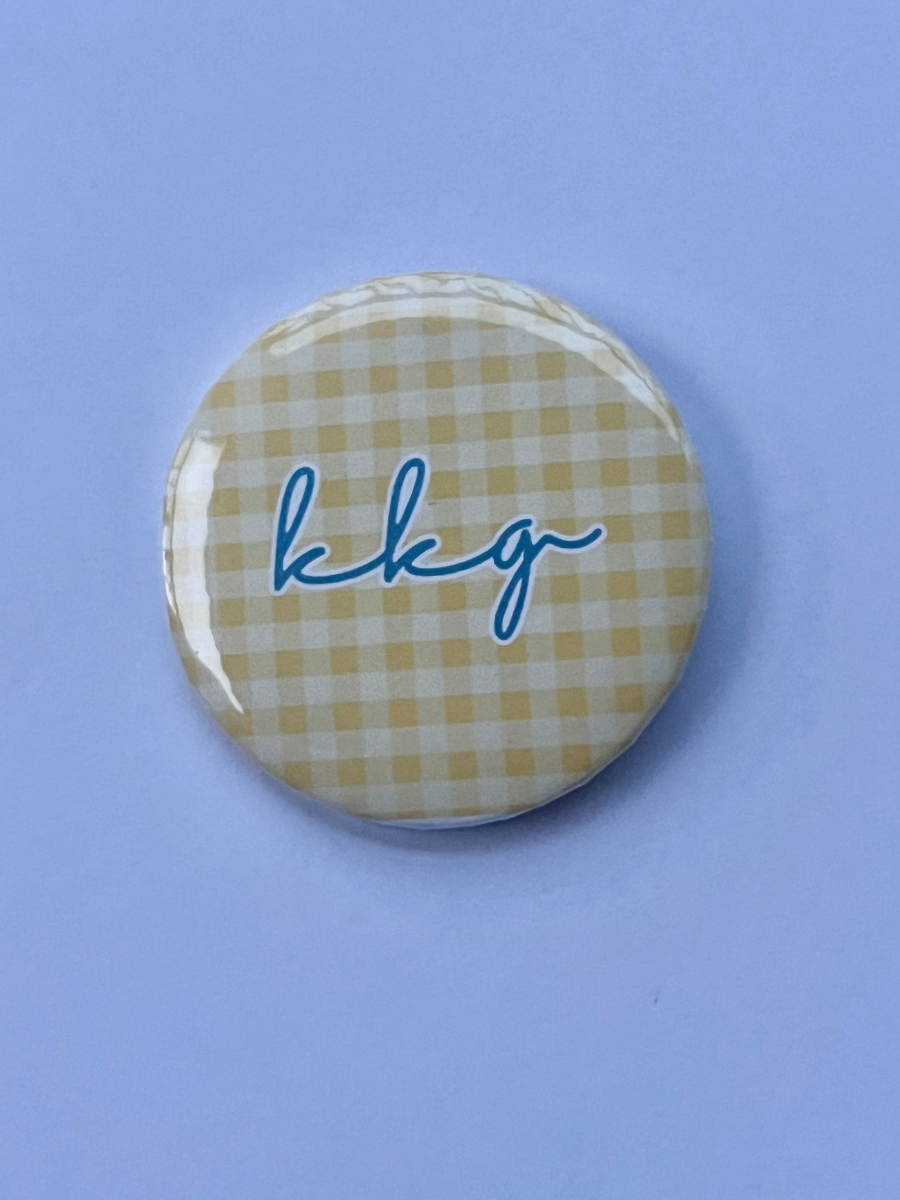 KKG Gingham Button - GSU