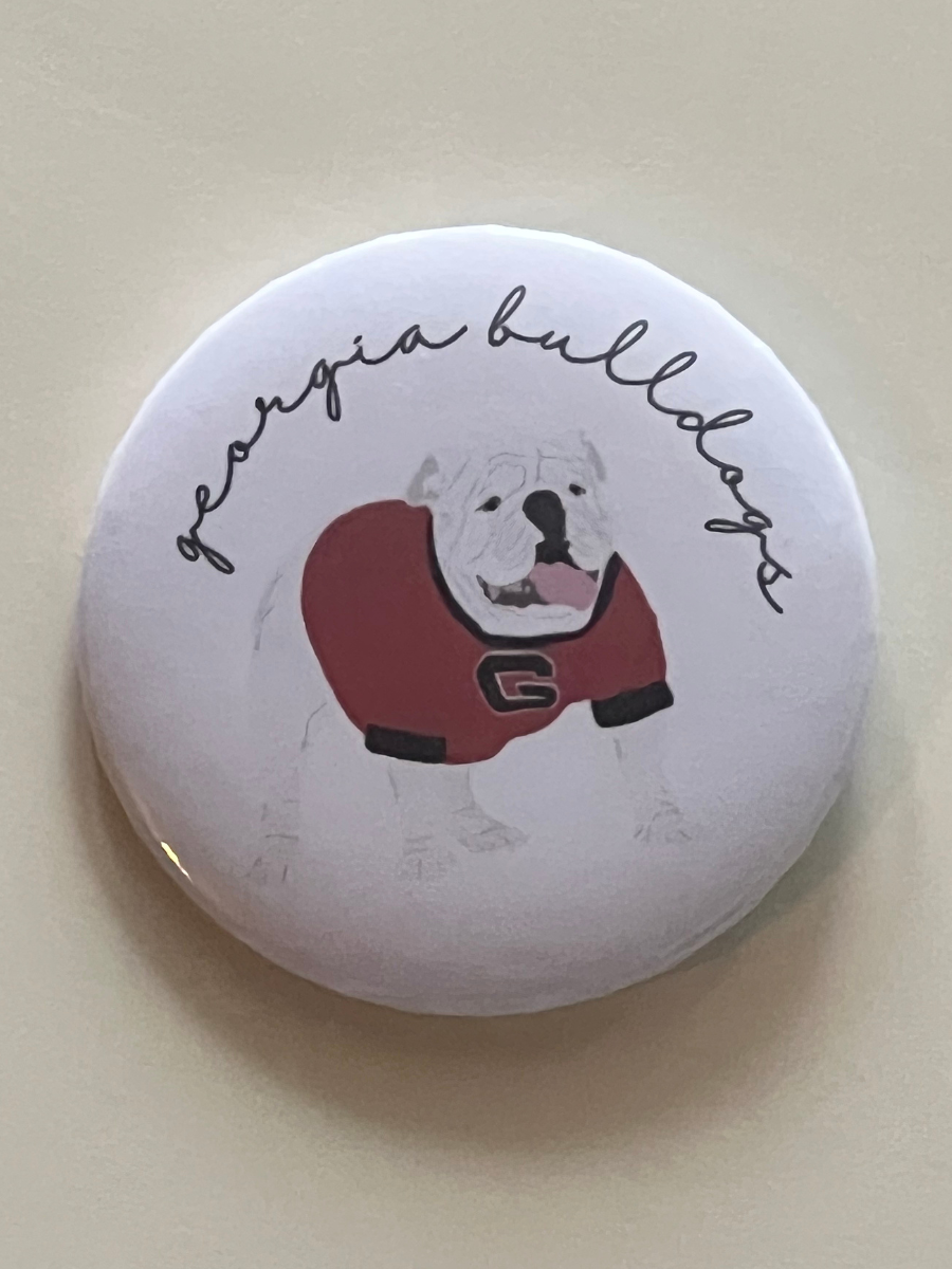 Georgia Bulldogs Button - UGA