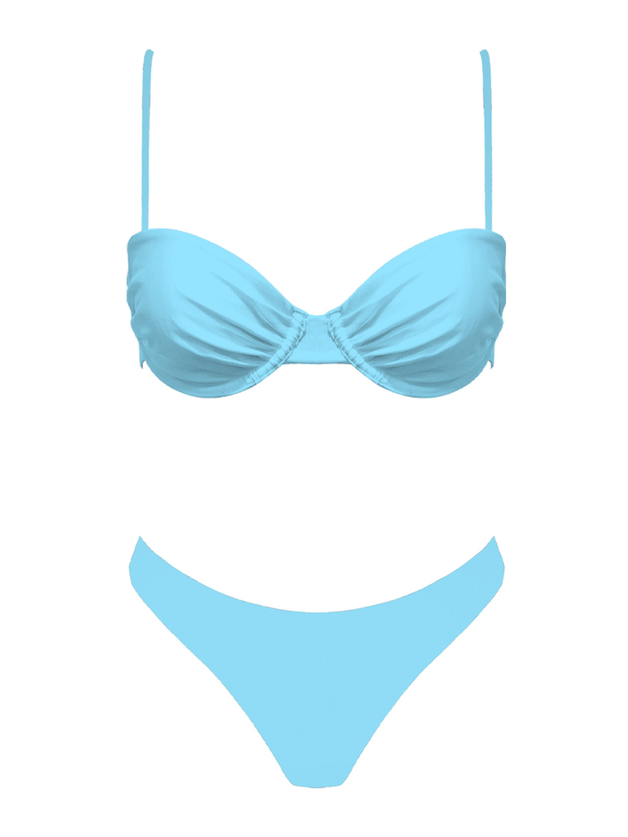 Malibu Bikini Top - Blue